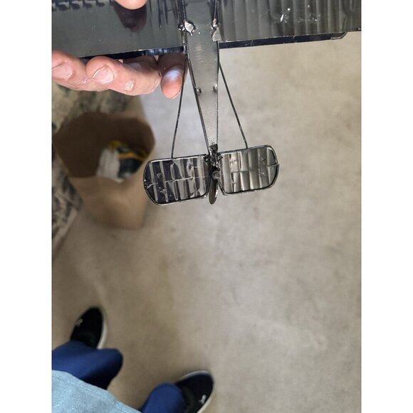 Silver Metal Bi Plane Model Airplane k796 - Picture 6 of 6